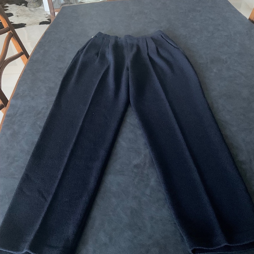 Navy Blue St John Knit Pants